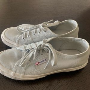 Light blue superga sneakers